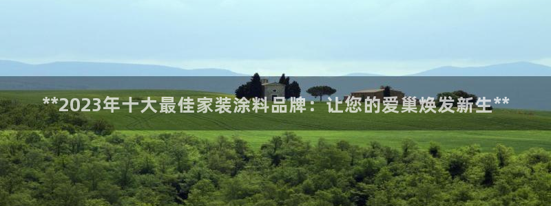 和记官方：**2023年十大最佳家装涂料品牌：让您的爱巢焕发新生**