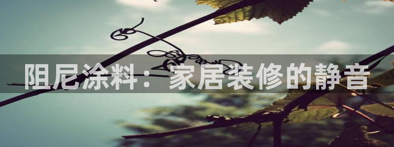 ag和记app：阻尼涂料：家居装修的静音