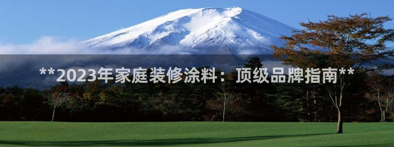 和记ag网页版：**2023年家庭装修涂料：顶级品牌指南**