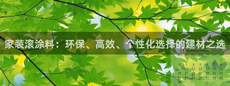 和记平台登录：家装滚涂料：环保、高效、个性化选择的建材之选