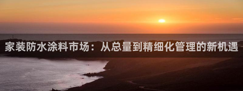 和记国际客服：家装防水涂料市场：从总量到精细化管理的新机遇