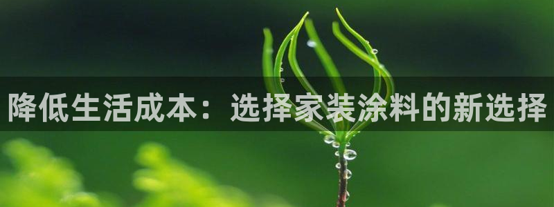 和记 首页：降低生活成本：选择家装涂料的新选择
